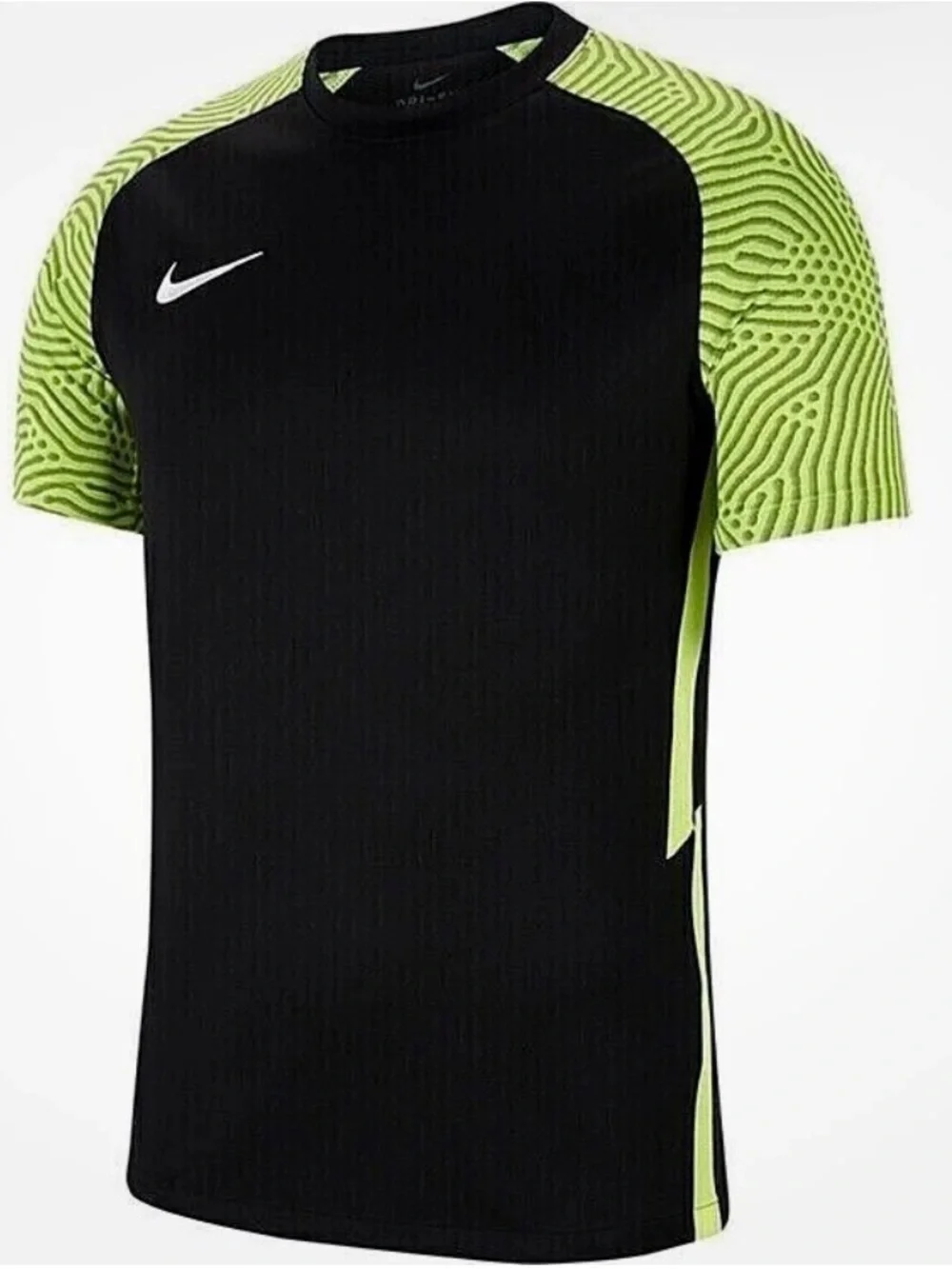 Nike Strike II Neon Green Athletic Short Sleeve Tee Women Large Soccer Practice